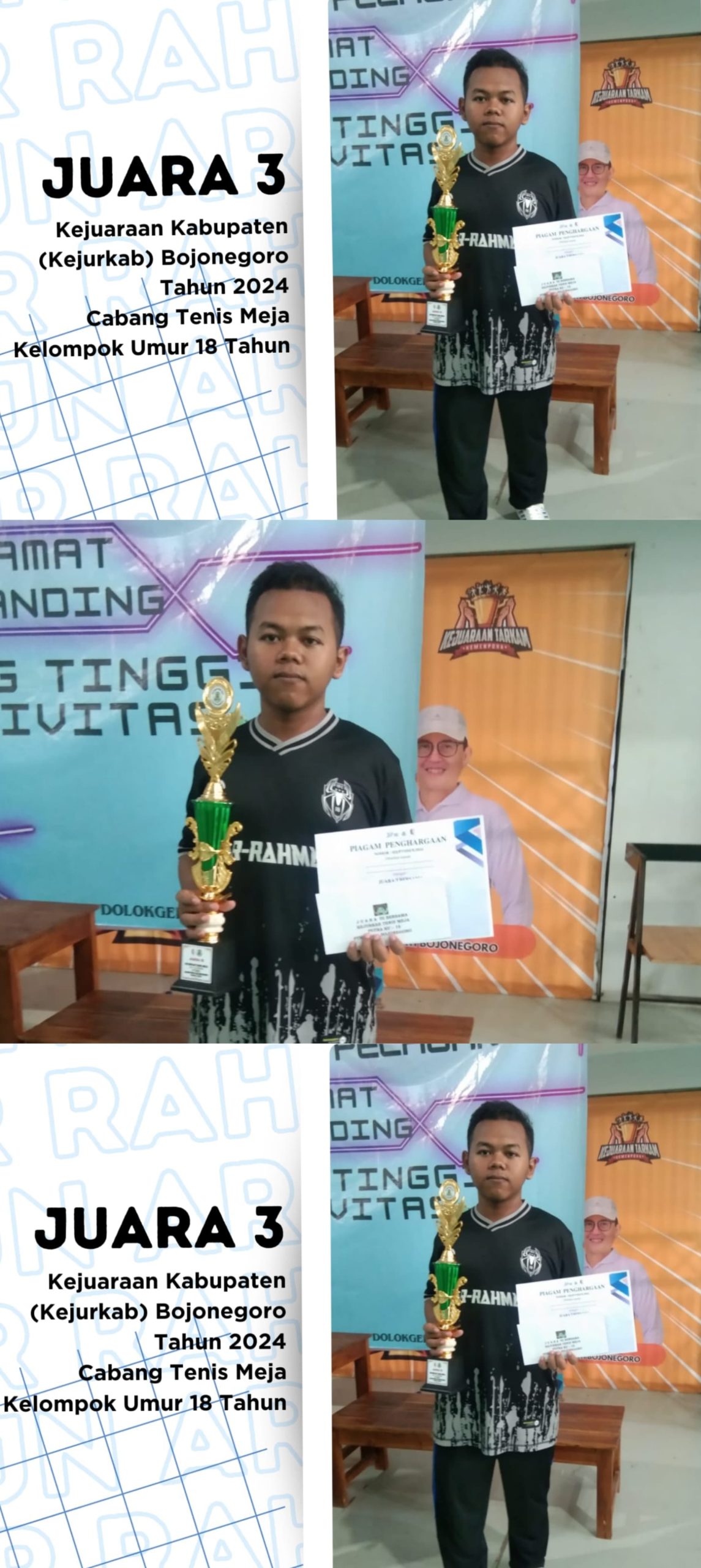 Atlet Muda Berbakat dari SMA Plus Ar Rahmat Raih Juara 3 di Kejurkab