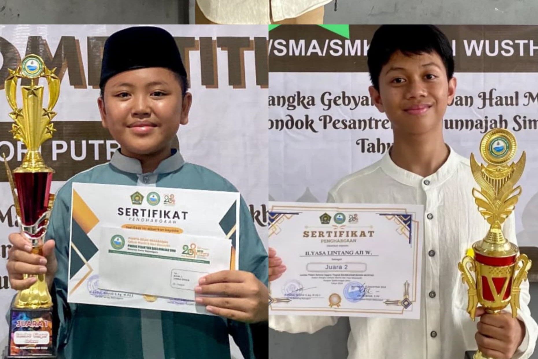 Santri Ar-Rahmat Juara Lomba Menyanyi dan Pidato dalam Gebyar Haul Masyayikh Pondok Pesantren Sabilunnajah