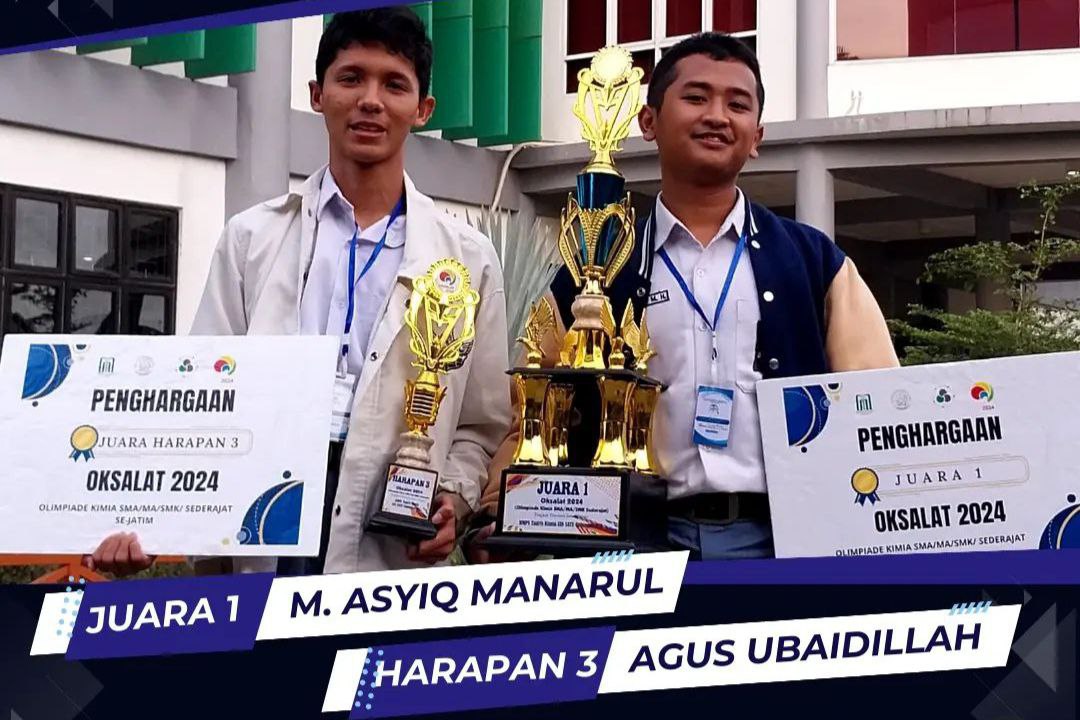 Dua Siswa SMA Plus Ar Rahmat Sabet Juara Kimia di Tulungagung