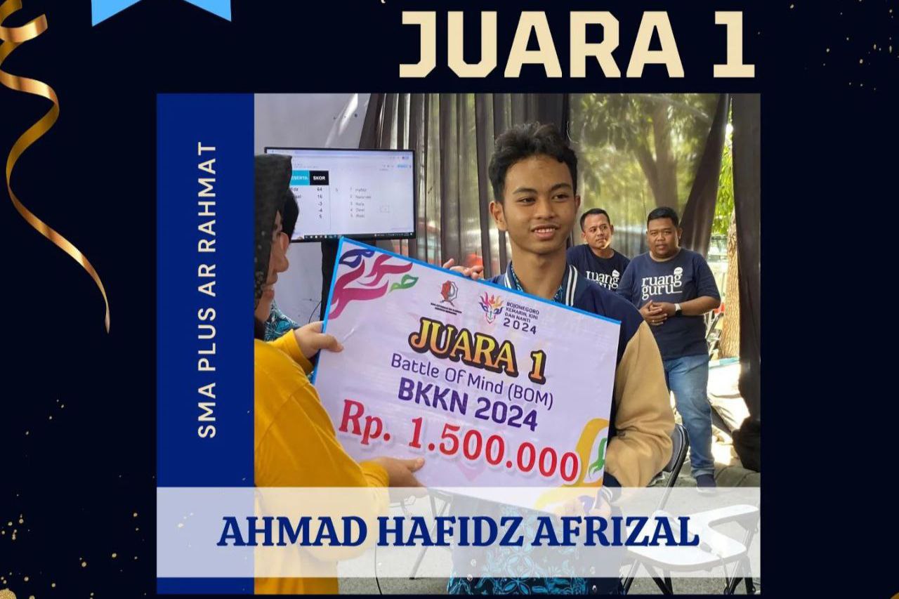 Siswa SMA Plus Ar Rahmat Juara 1 Clash of Champions Versi Lokal